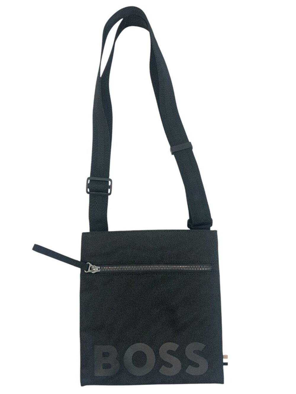 Hugo Boss Catch Logo Crossbody Bag Tonal Black NWOT
